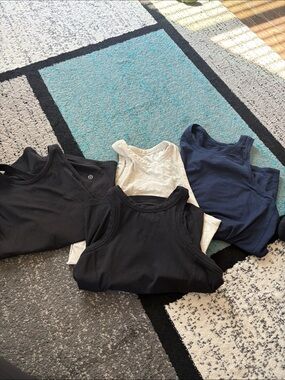 lululemon athletica  Tank Tops in Black, White, Navy (Set of 4)